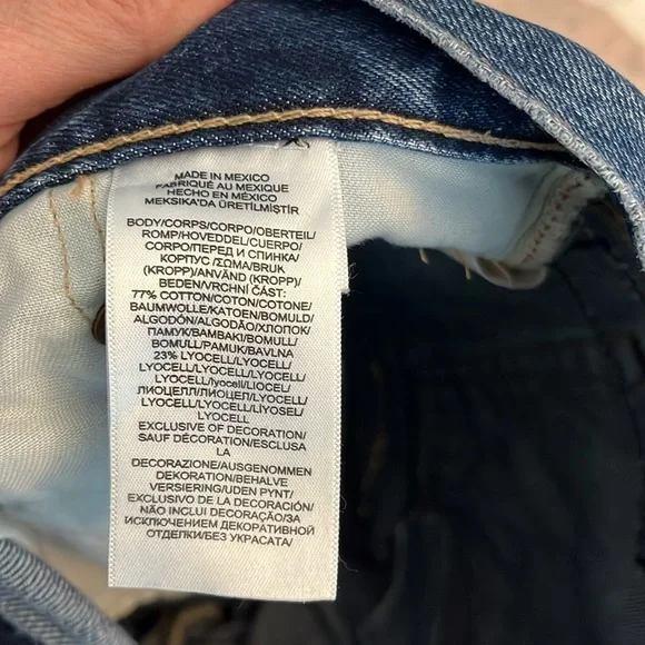 Ralph Lauren Polo
Avery Boyfriend Crop Distressed
Patchwork Jeans size 27 - Picture 9 of 17